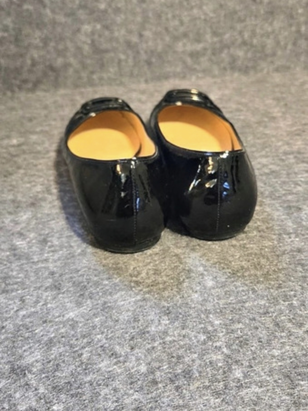 Cole Haan Black Patent Ballet Flats With Buckle Detail - Picture 5 of 10